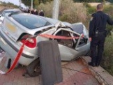 حادث طرق ذاتي بين كسرى وكفرسميع يسفر عن اصابة شخص بجراح خطيرة